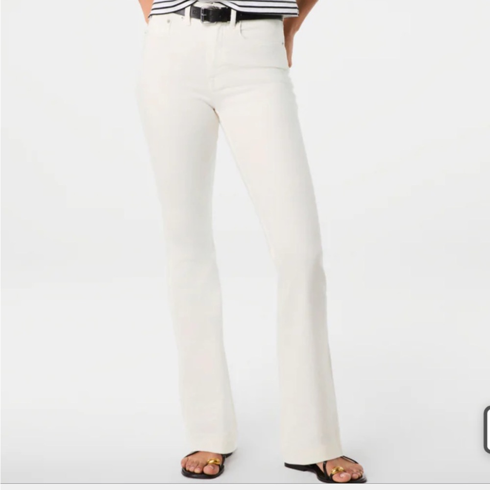 SPANX Cream Flare Jeans